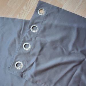 Grey curtain panel
